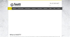 Desktop Screenshot of fasstt.org.au